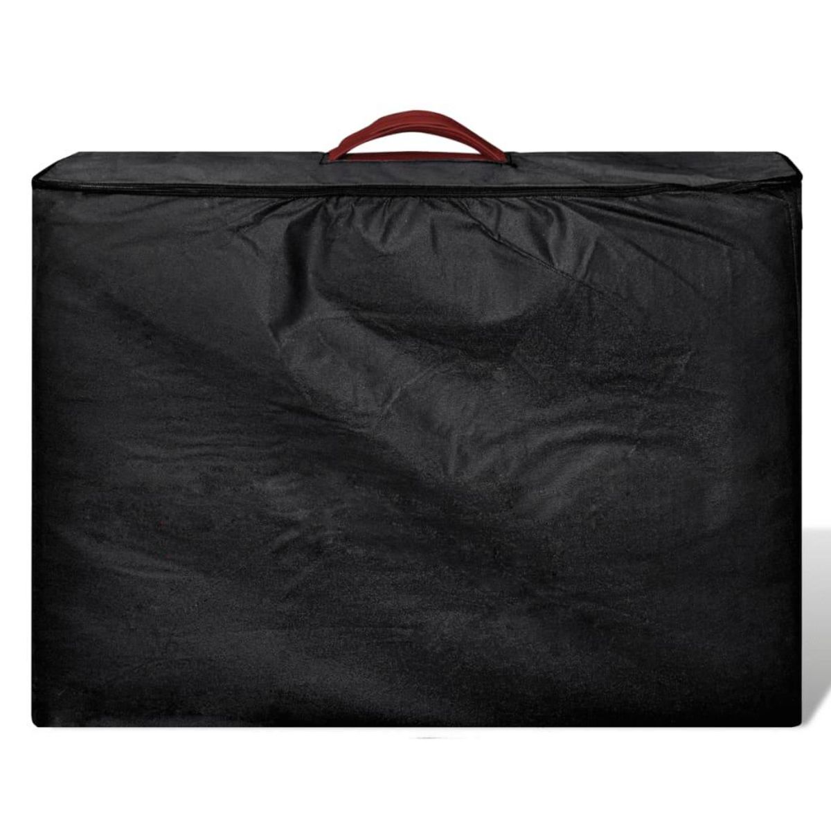 VIDAXL Table pliable de massage Rouge 3 zones avec cadre en aluminium