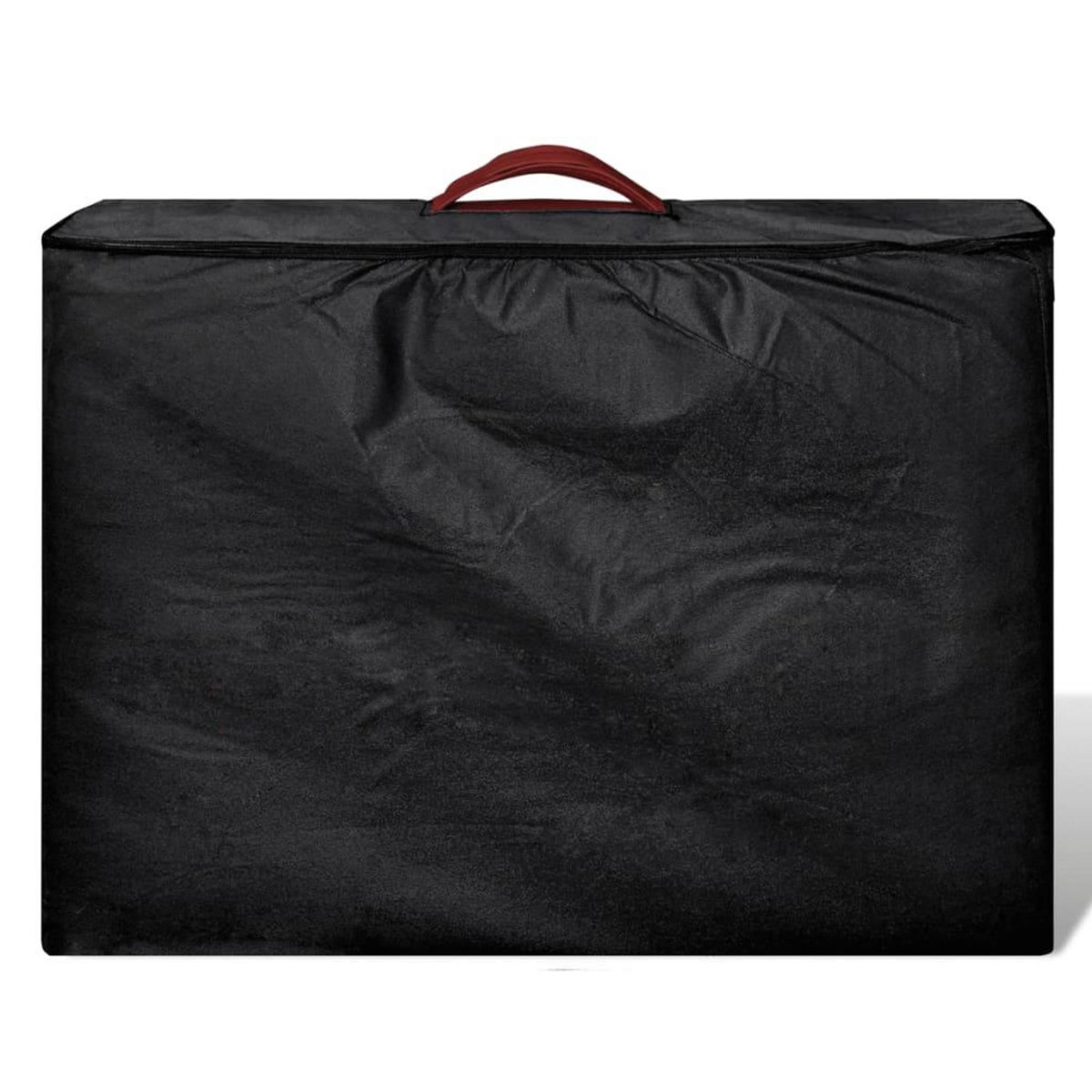 VIDAXL Table pliable de massage Rouge 3 zones avec cadre en aluminium