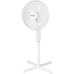 OCEANIC Ventilateur de pied OCEANIC - 45W - Diametre 41 cm - 3 vitesses - Oscillant - Inclinable - Blanc