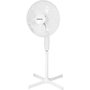 Voir la diapositive 1 : OCEANIC Ventilateur de pied OCEANIC - 45W - Diametre 41 cm - 3 vitesses - Oscillant - Inclinable - Blanc