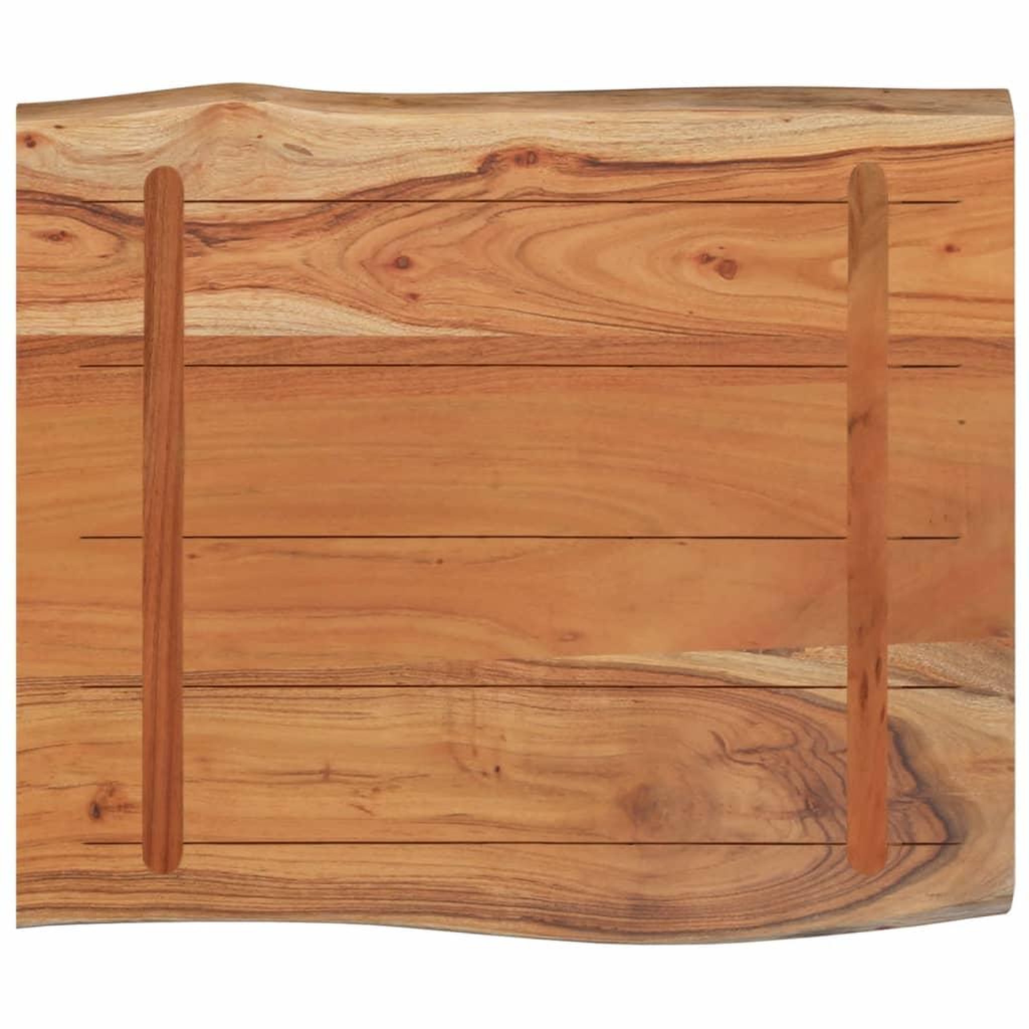 Voir la diapositive 4 : VIDAXL Dessus de table 70x60x2,5 cm rectangulaire bois massif acacia