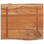 Voir la diapositive 4 : VIDAXL Dessus de table 70x60x2,5 cm rectangulaire bois massif acacia