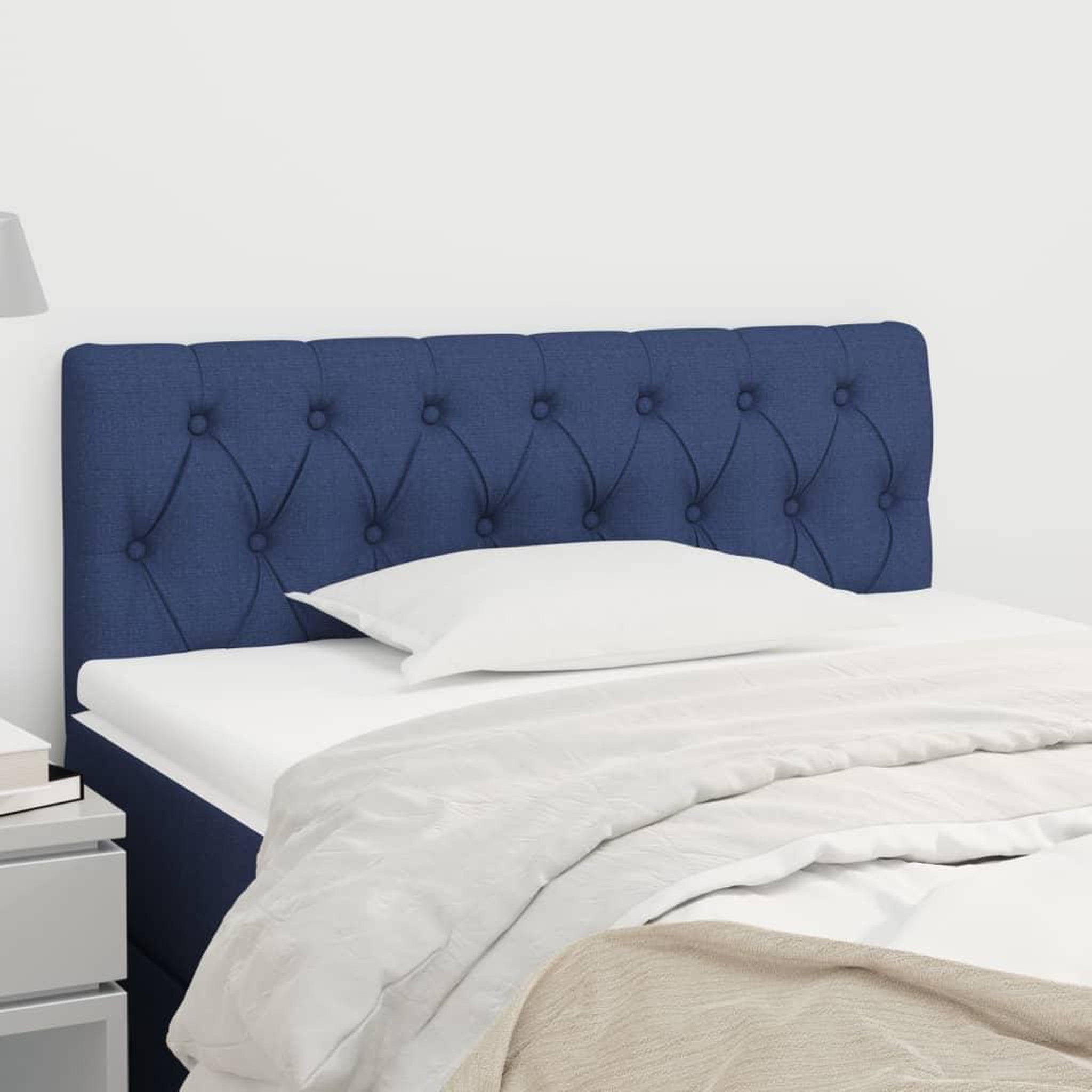 Voir la diapositive 1 : VIDAXL Tete de lit Bleu 90x7x78/88 cm Tissu