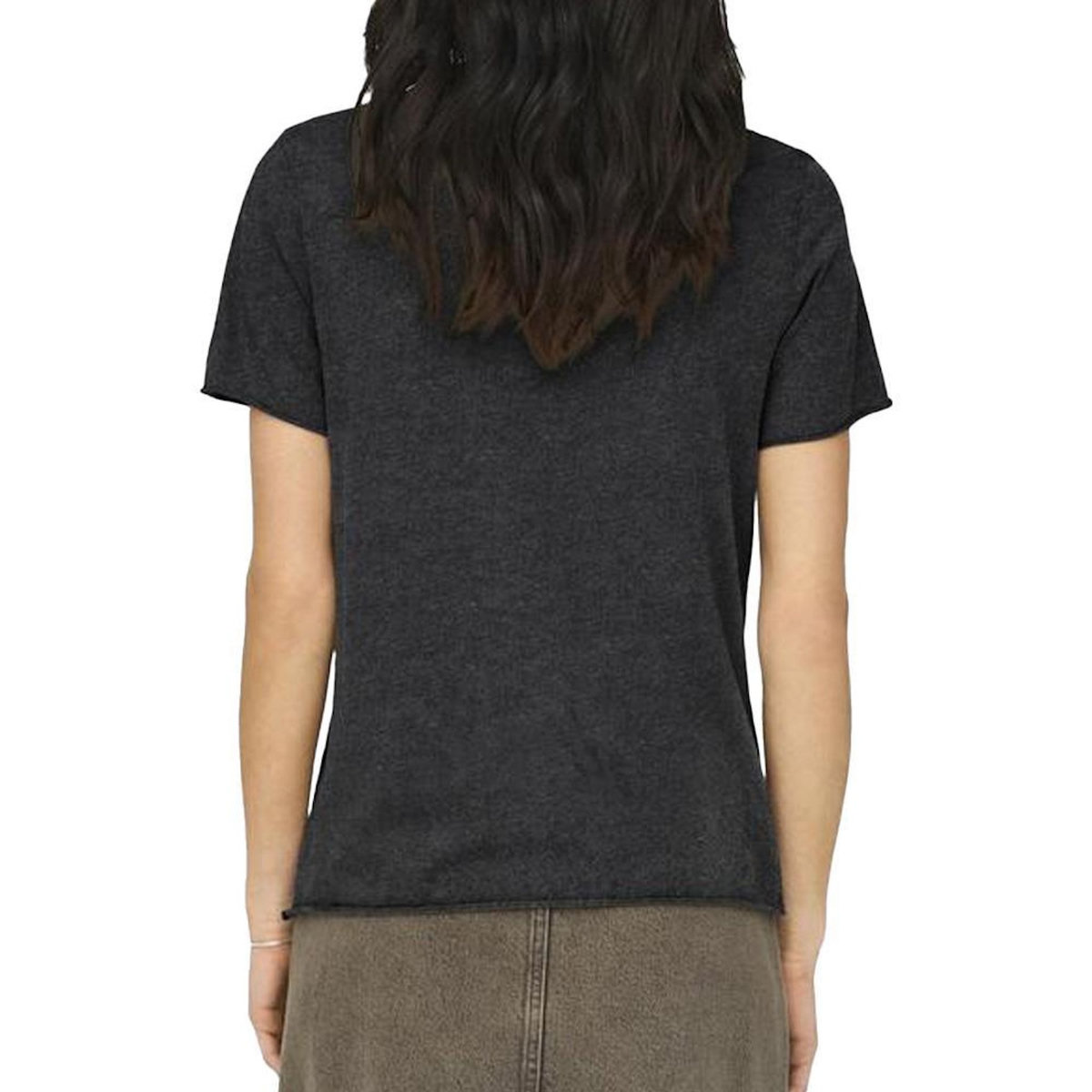 Only T-shirt Noir Femme Only Lucy