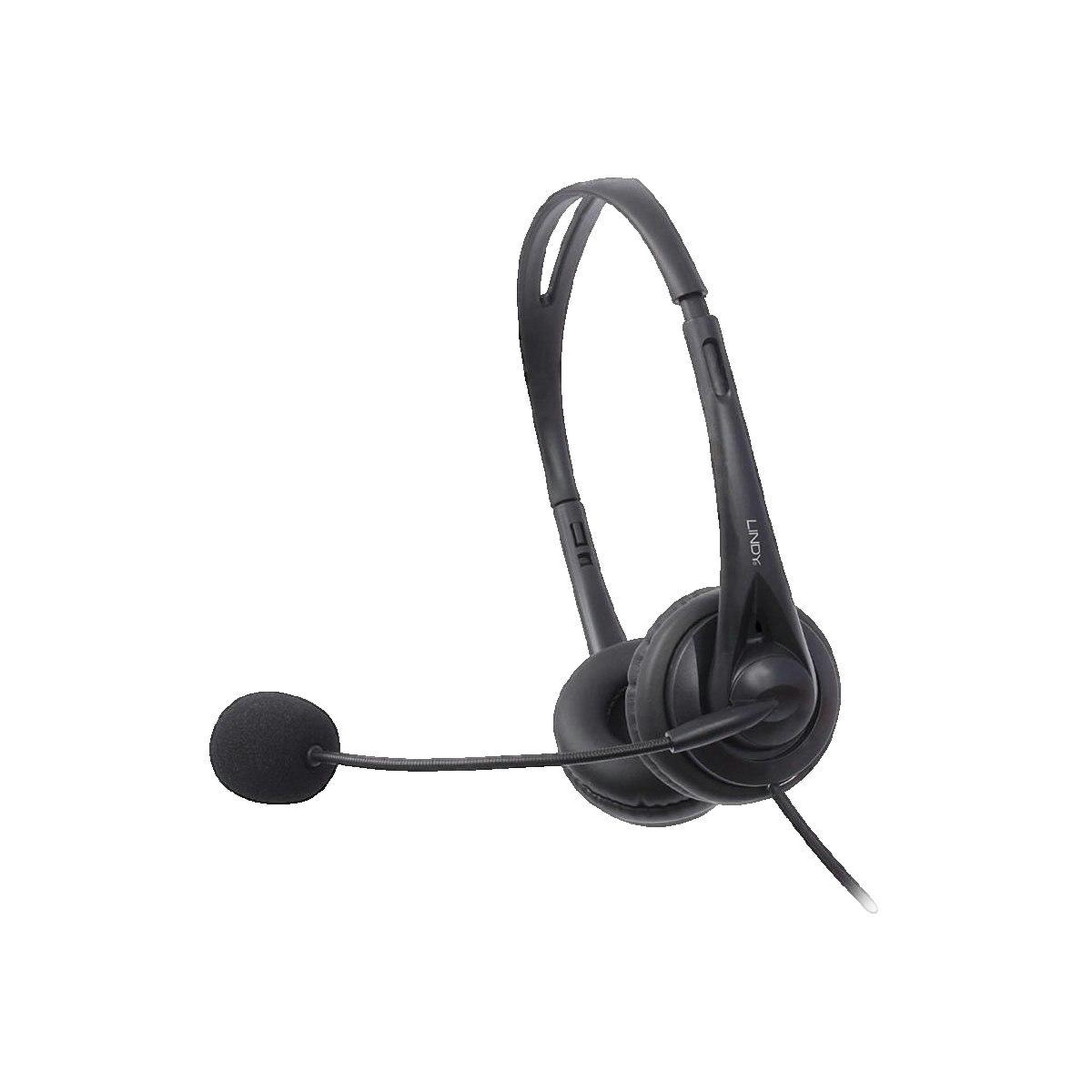 LINDY Casque USB Lindy avec microphone flexible