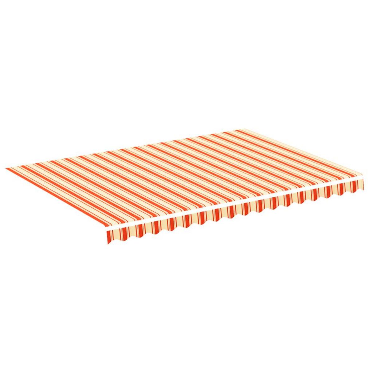 VIDAXL Tissu de remplacement pour auvent Jaune et orange 3,5x2,5 m