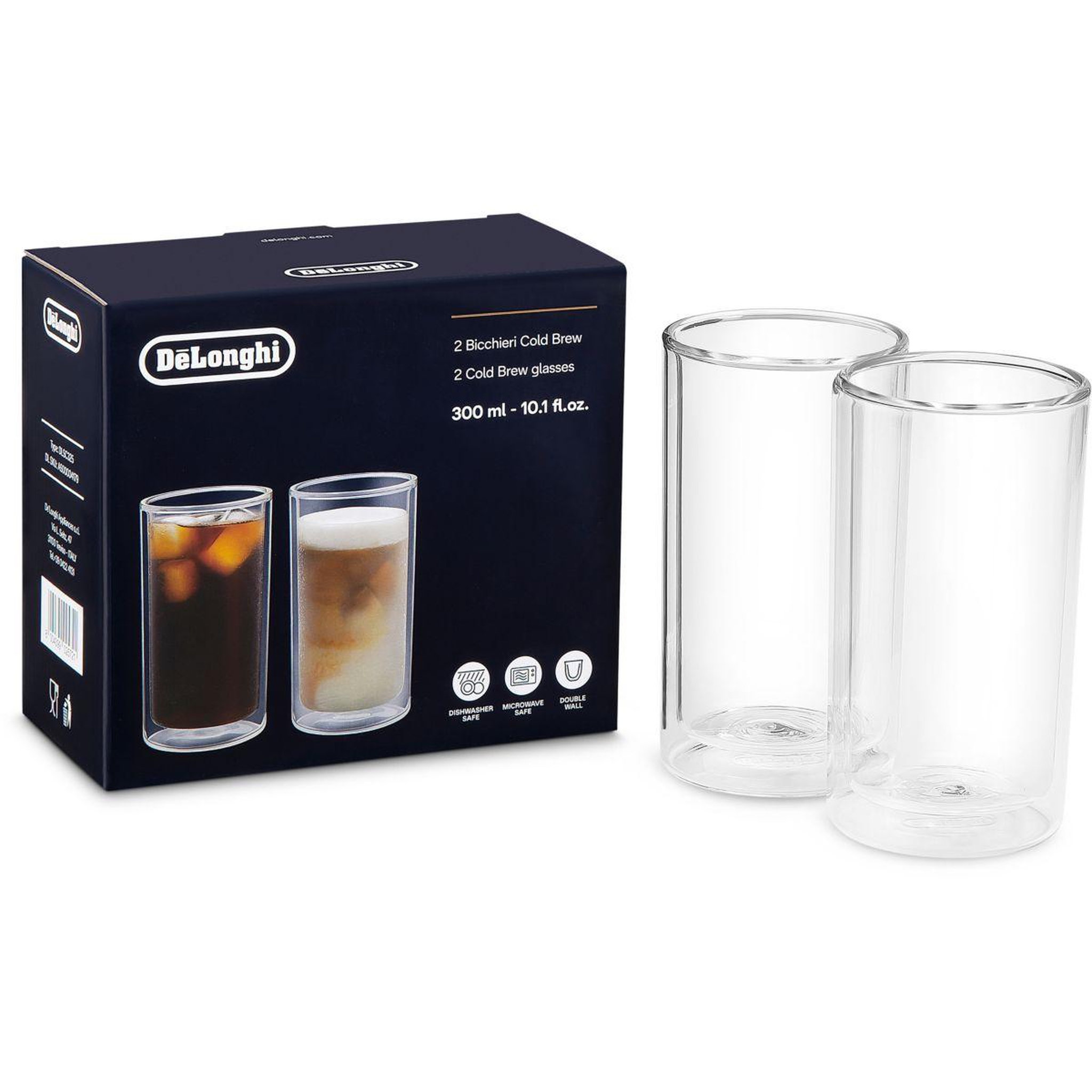 DELONGHI Verre lot de 2 verres Cold Brew Big 2x300 ml DLSC325