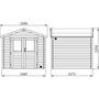 Voir la diapositive 4 : Forest Style Abri de jardin bois - 4,9m² - NICIA