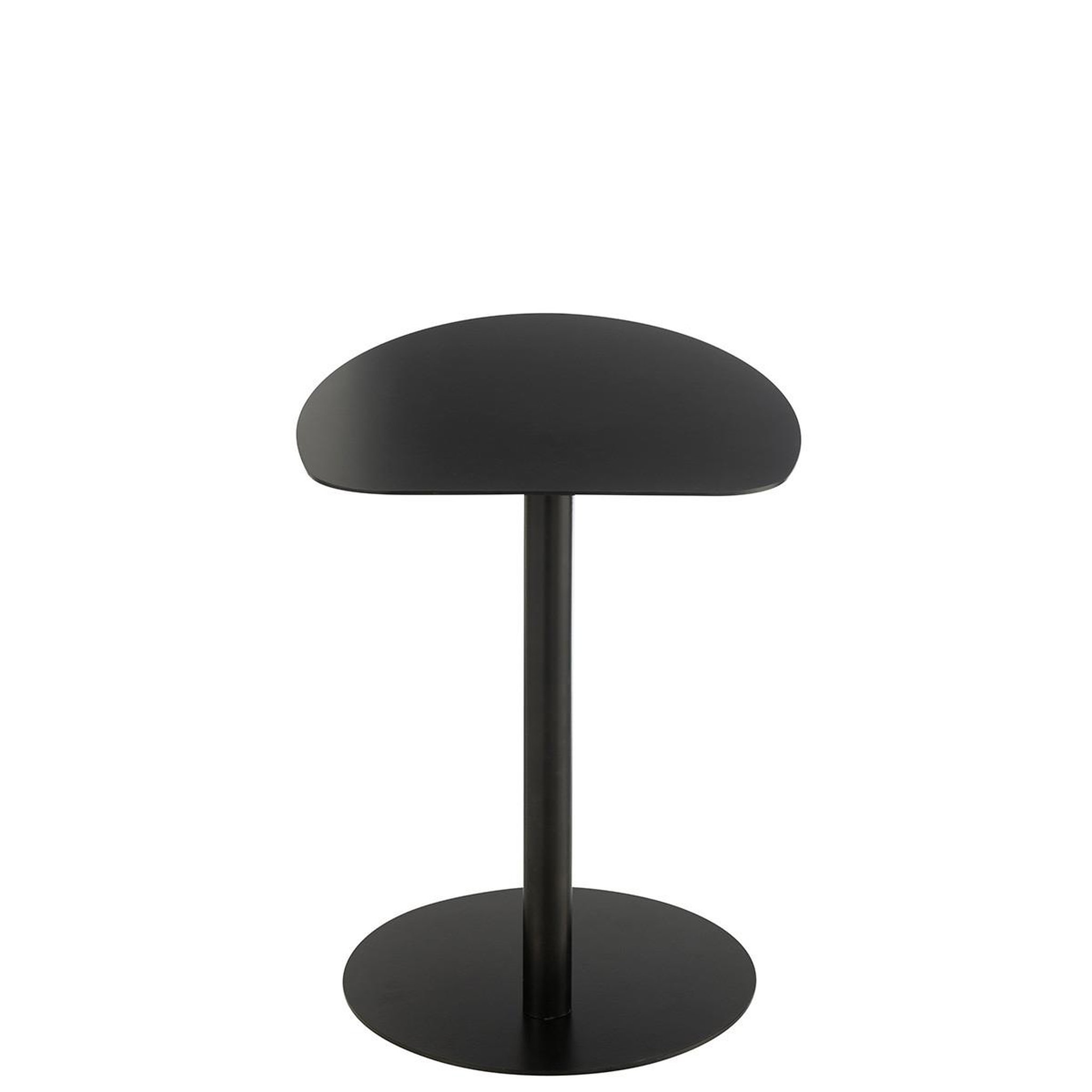 Voir la diapositive 4 : J-LINE Table d'Appoint en Métal  Ice  55cm Noir