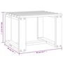 Voir la diapositive 6 : VIDAXL Table d'appoint de jardin 40x38x28,5 cm bois massif de pin