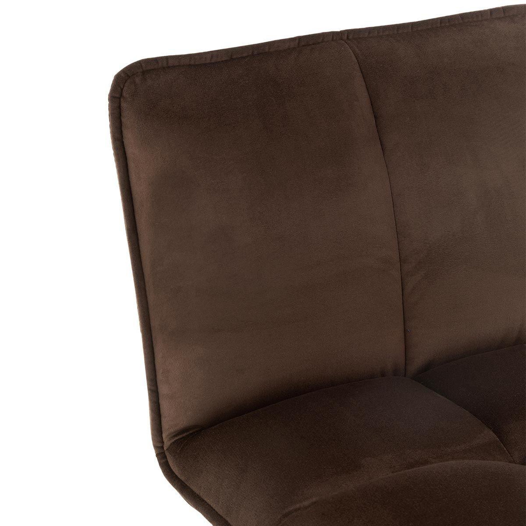 Voir la diapositive 5 : J-LINE Chaise de bar design  pierre  85cm marron foncé