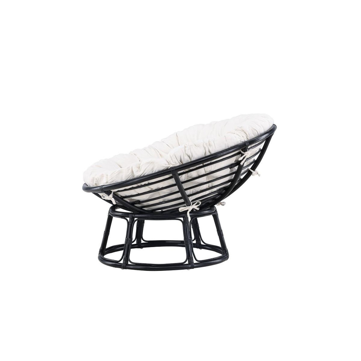 Paris Prix Fauteuil de Jardin Papasan  Bonnie  115cm Noir