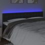 Voir la diapositive 3 : VIDAXL Tete de lit a LED Noir 200x5x78/88 cm Similicuir