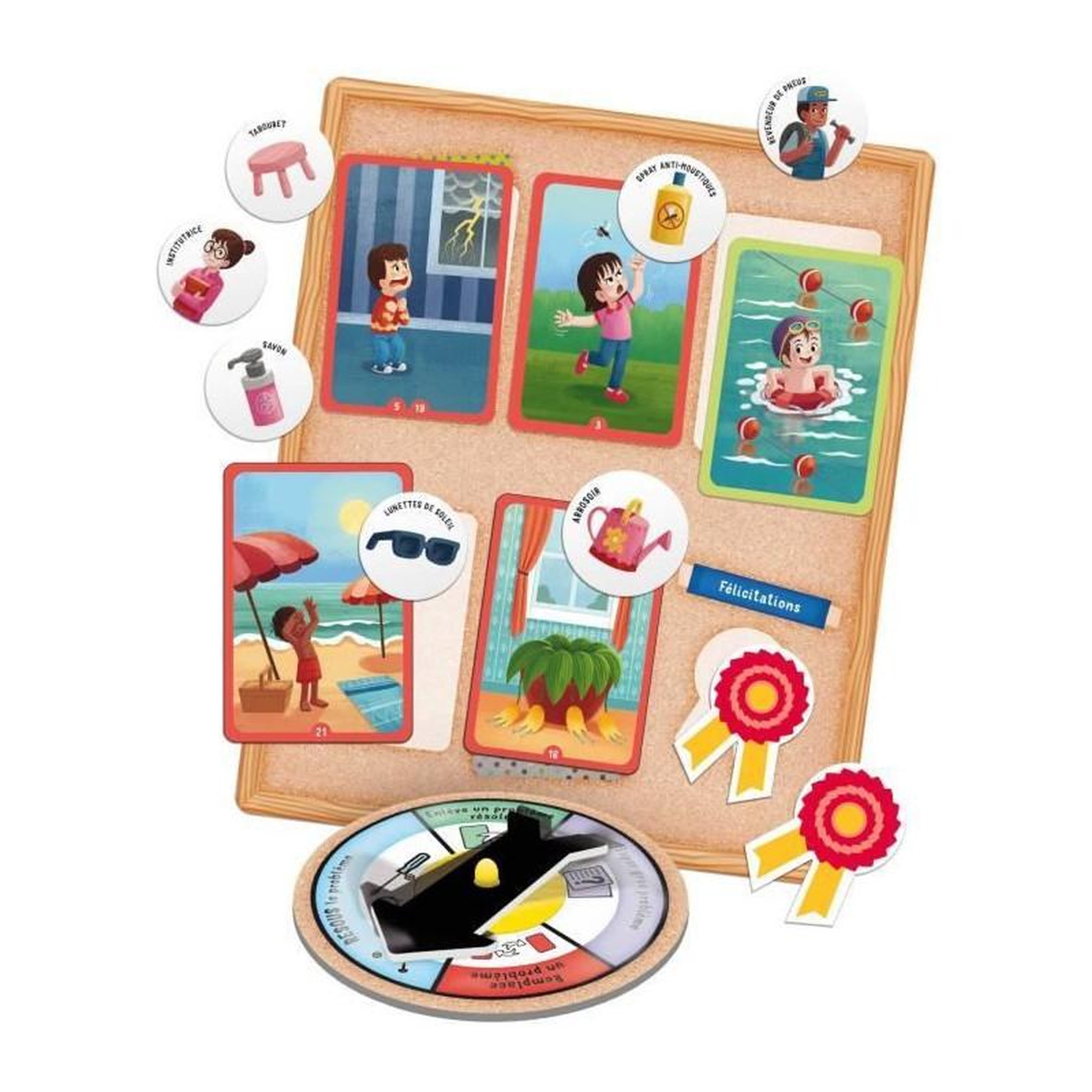 Voir la diapositive 5 : LISCIANI GIOCHI Résolution des problemes - Jeu de Plateau - LIFE SKILLS - Plateau illustré