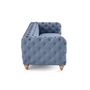Voir la diapositive 5 : LISA DESIGN Walter - canapé 3 places chesterfield en velours - pieds bois