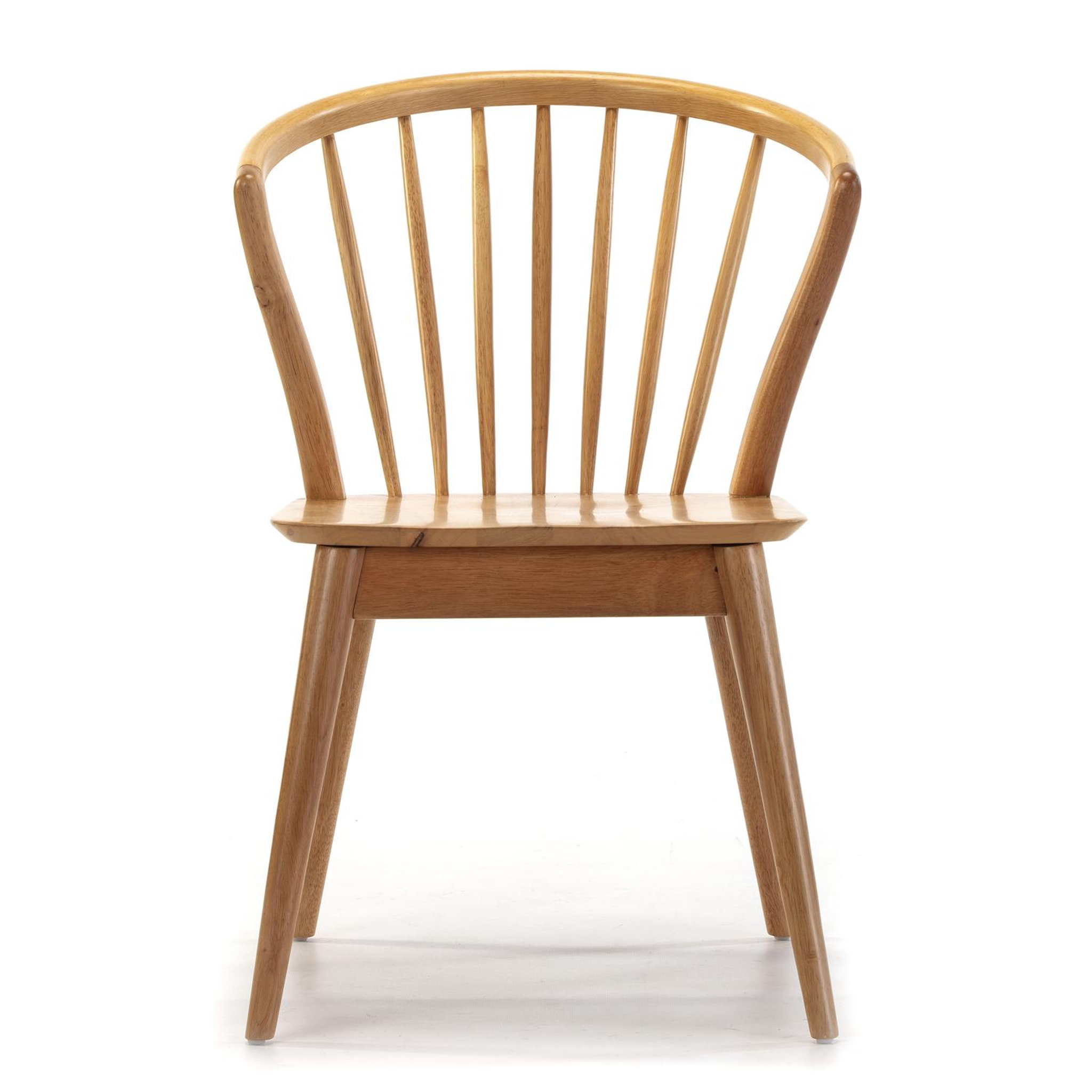 Voir la diapositive 3 : VS VENTA-STOCK Pack 2 chaises Mura, Couleur Chêne, Bois Massif, 55 cm x 58,5 cm x 84 cm