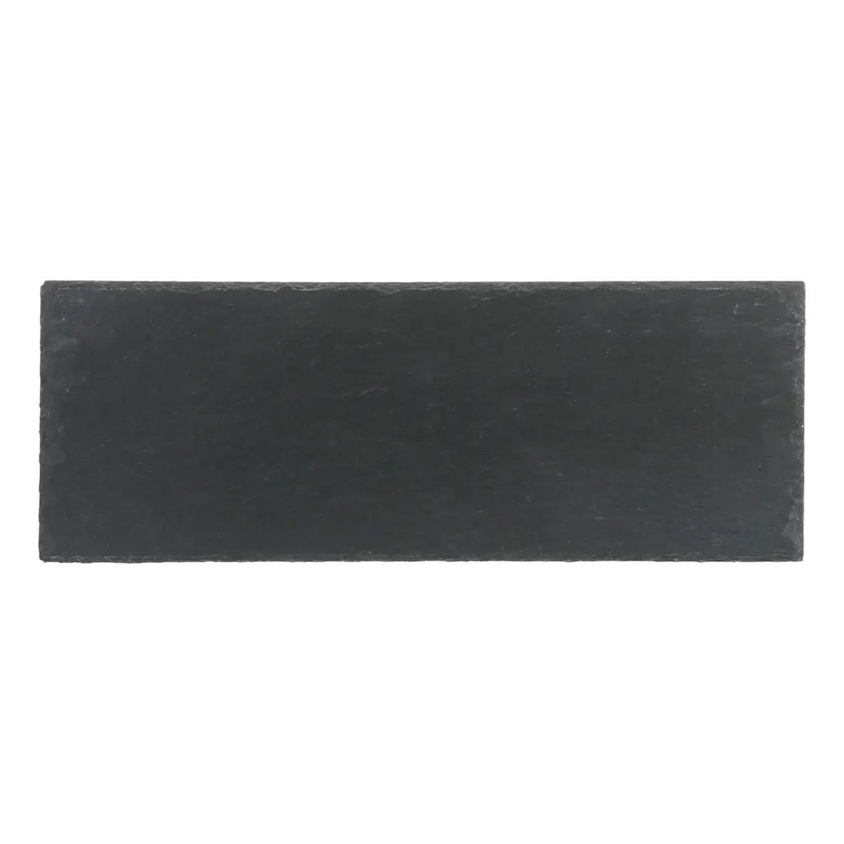 SECRET DE GOURMET Lot de 6 Assiettes Longues  Ardoise  30cm Gris