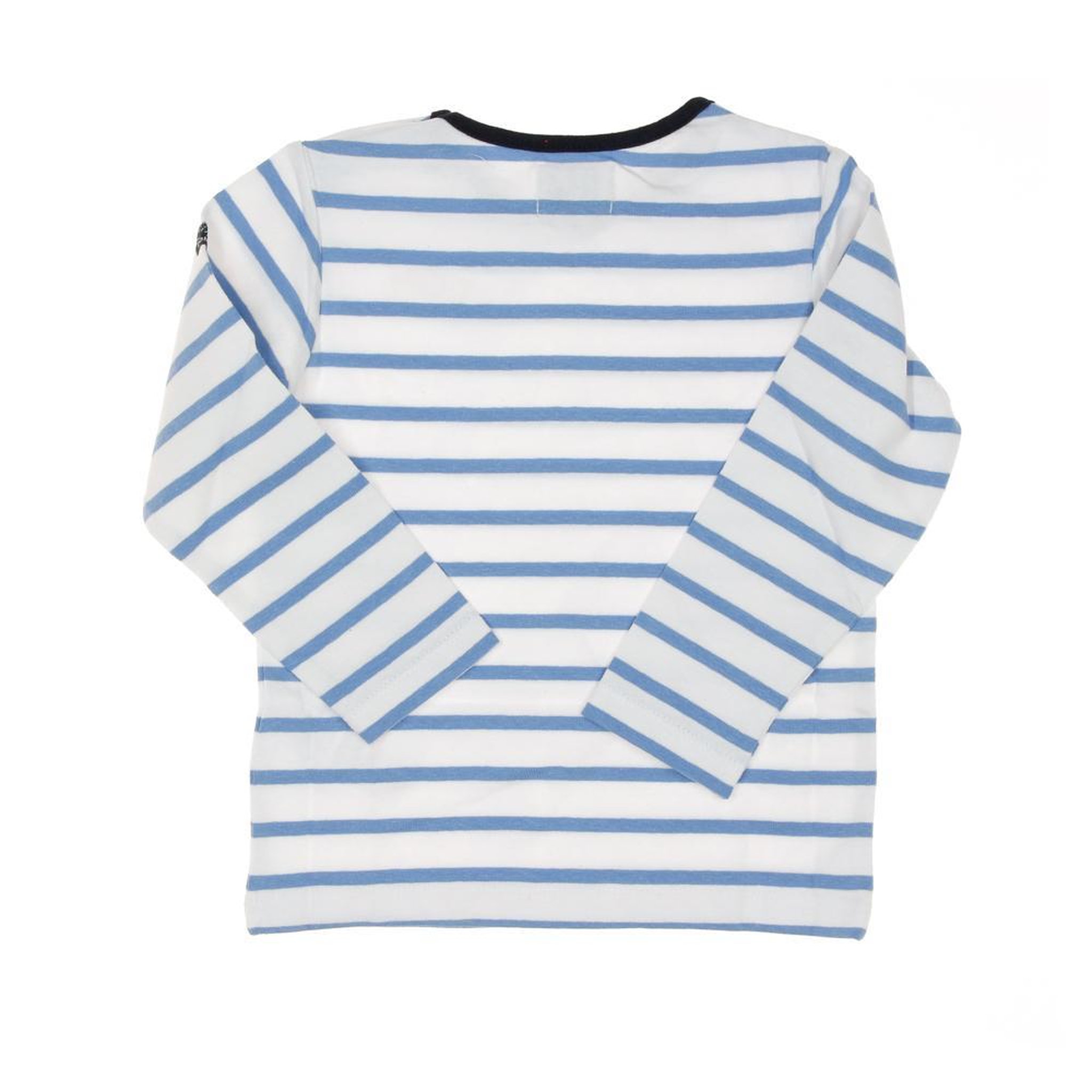 Voir la diapositive 2 : ELLE EST OU LA MER T-shirt à Rayures Beige/Bleu Garçon EOM Eloris