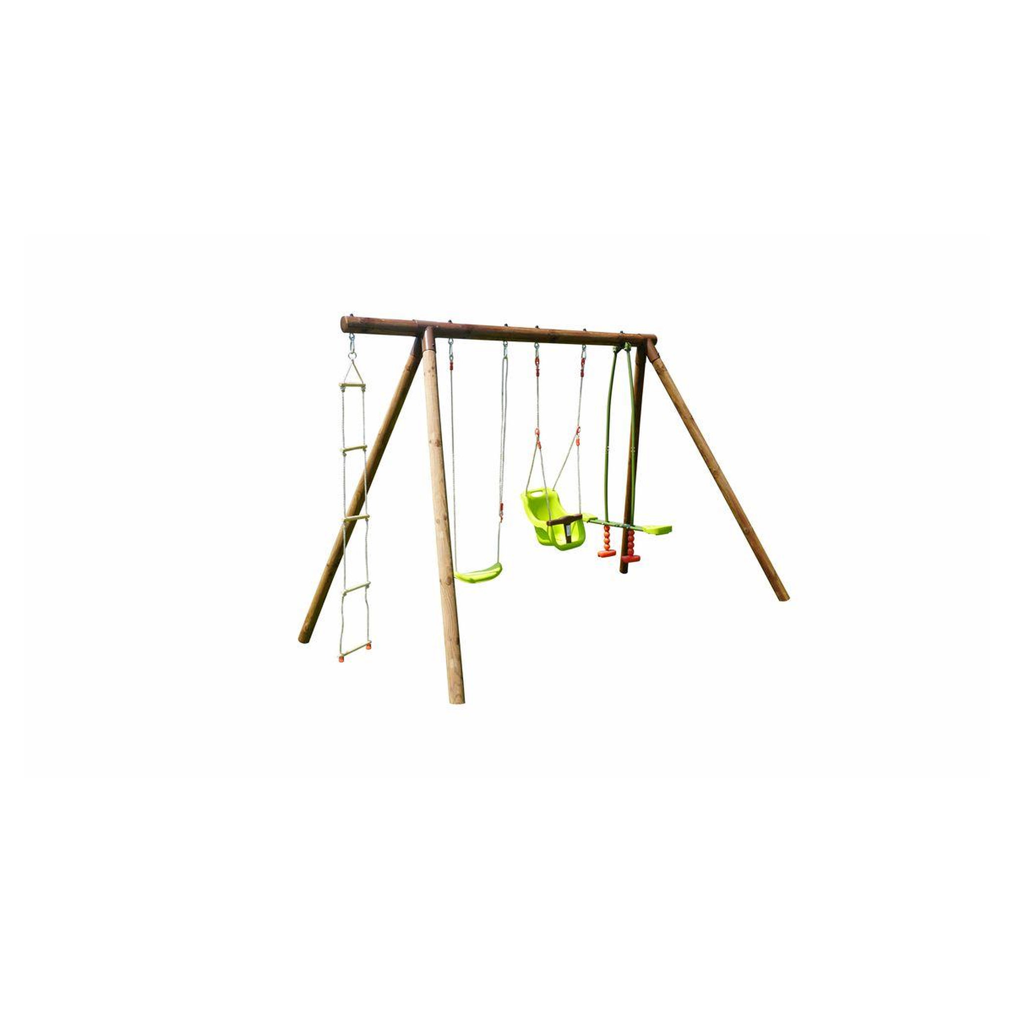 Voir la diapositive 2 : Soulet Portique balançoire - Bois - H2,20m - SUZON