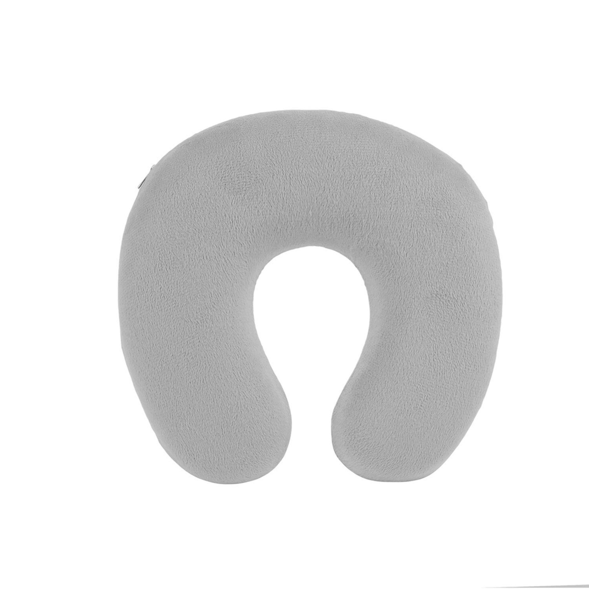 Voir la diapositive 2 : Jet lag Coussin de voyage avec mémoire de forme - gris