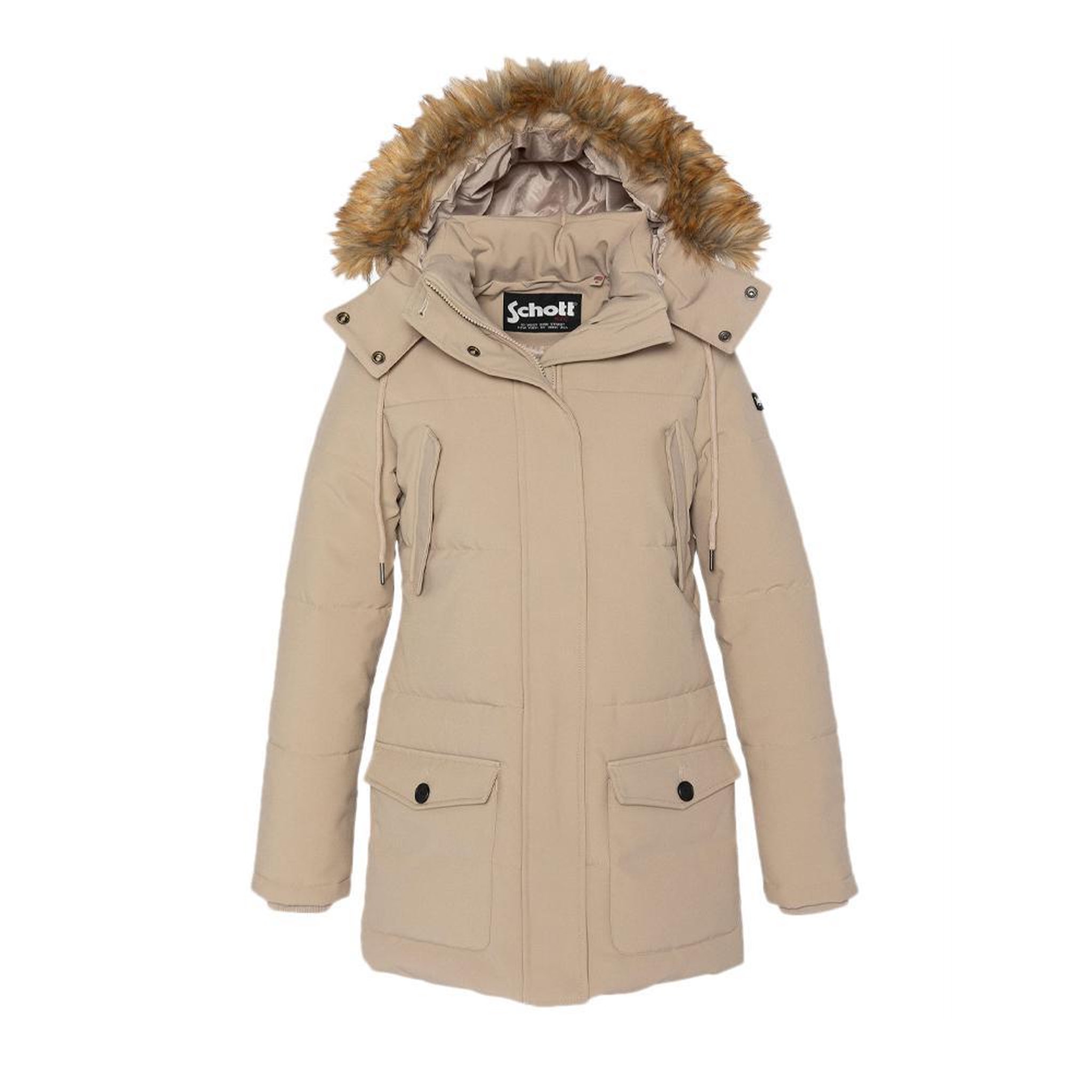 Schott Parka  Femme Schott JKTCAMILIAW. Coloris disponibles : Beige