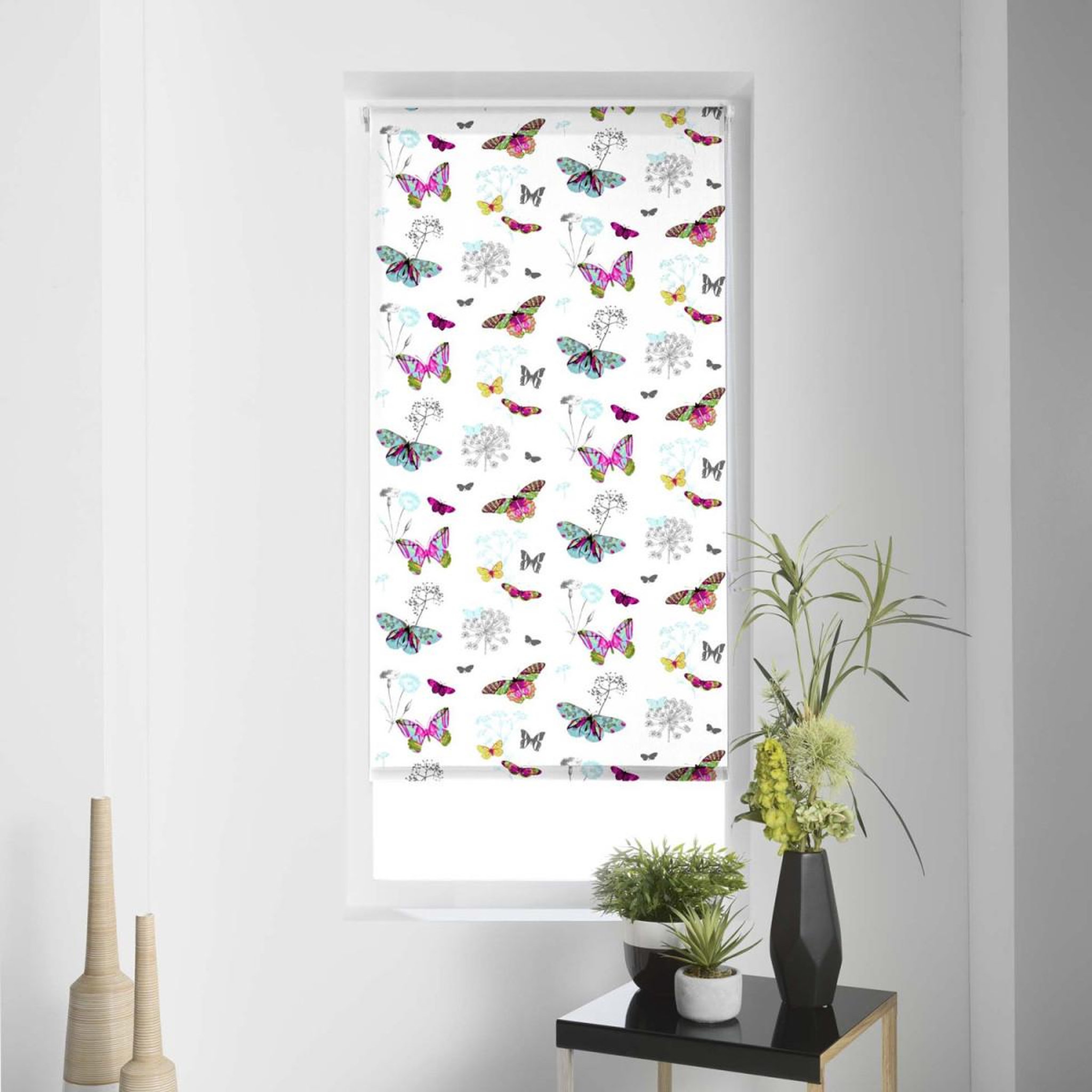Douceur d'Intérieur Store enrouleur tamisant  butine  45x180cm multicolore
