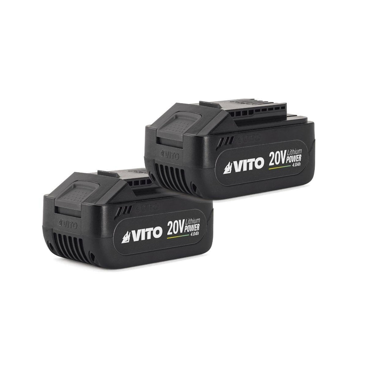 VITO Débroussailleuse et Coupe bordure 40V 2 Batteries Lithium 4.0 Ah + Chargeur Double Lame 3 dents Bobine de fil + Harnais VITO