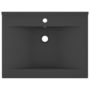Voir la diapositive 3 : VIDAXL Lavabo avec trou de robinet Gris fonce mat 60x46 cm Ceramique