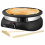 Voir la diapositive 2 : Unold Unold Crepes Maker Profi stainless steel black Schwarz (48155)