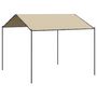Voir la diapositive 2 : VIDAXL Tente a auvent beige 4x4 m acier et tissu