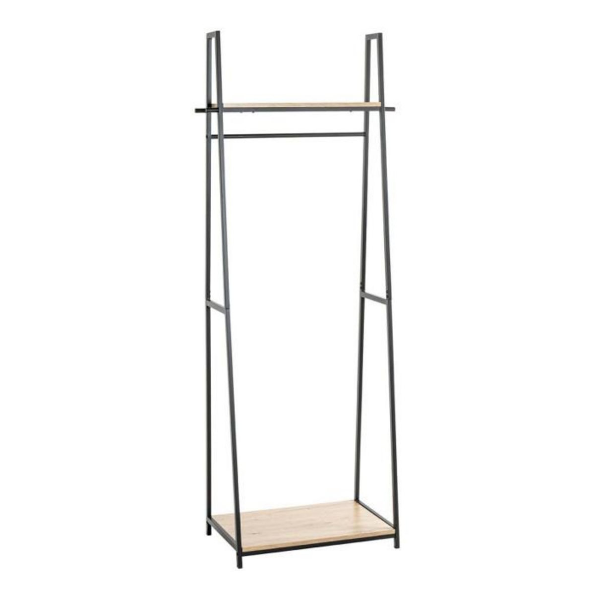 Paris Prix Portant à Vêtements Design  Miranda  166cm Chêne & Noir