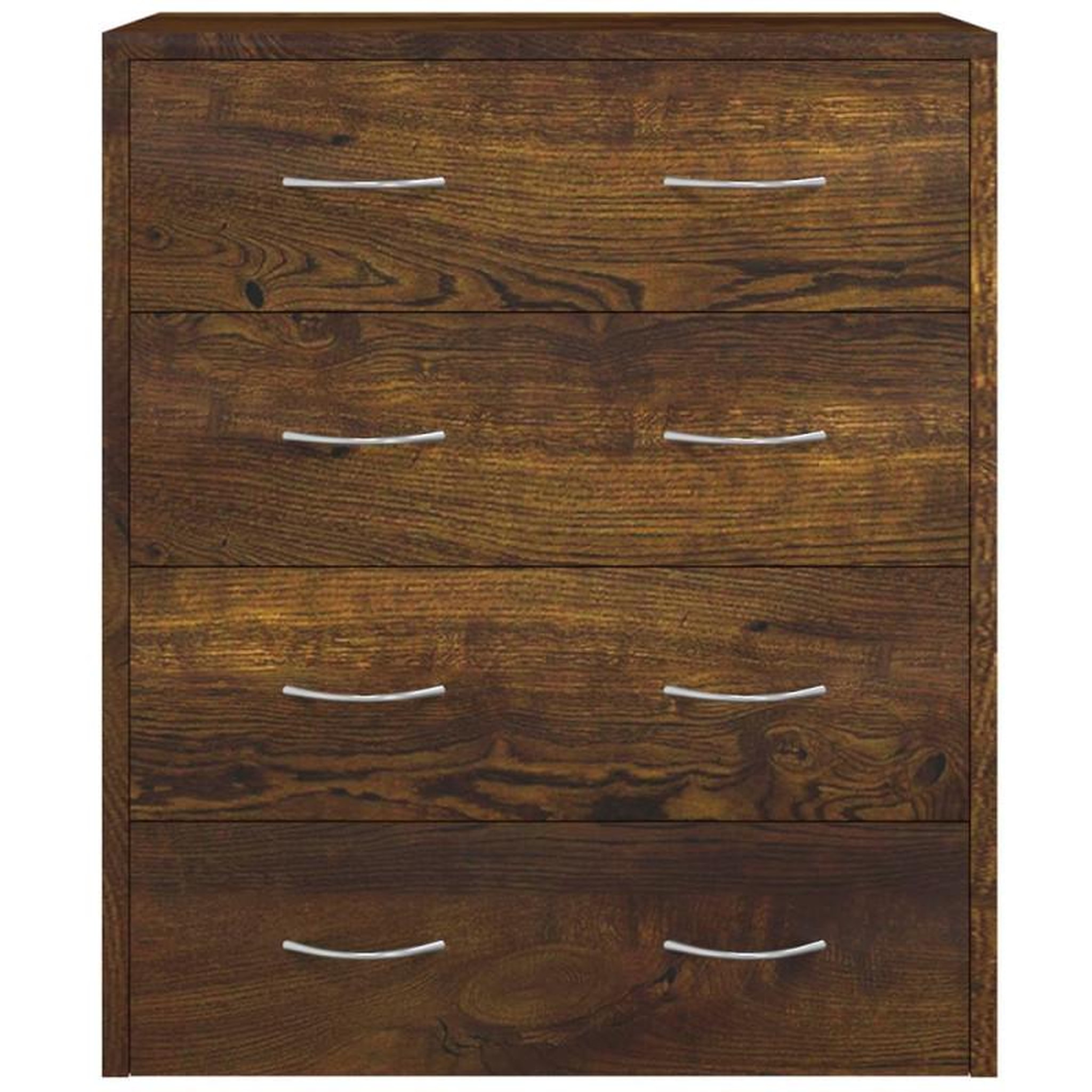 Voir la diapositive 4 : VIDAXL Buffet avec 4 tiroirs 60x30,5x71 cm Chêne fumé