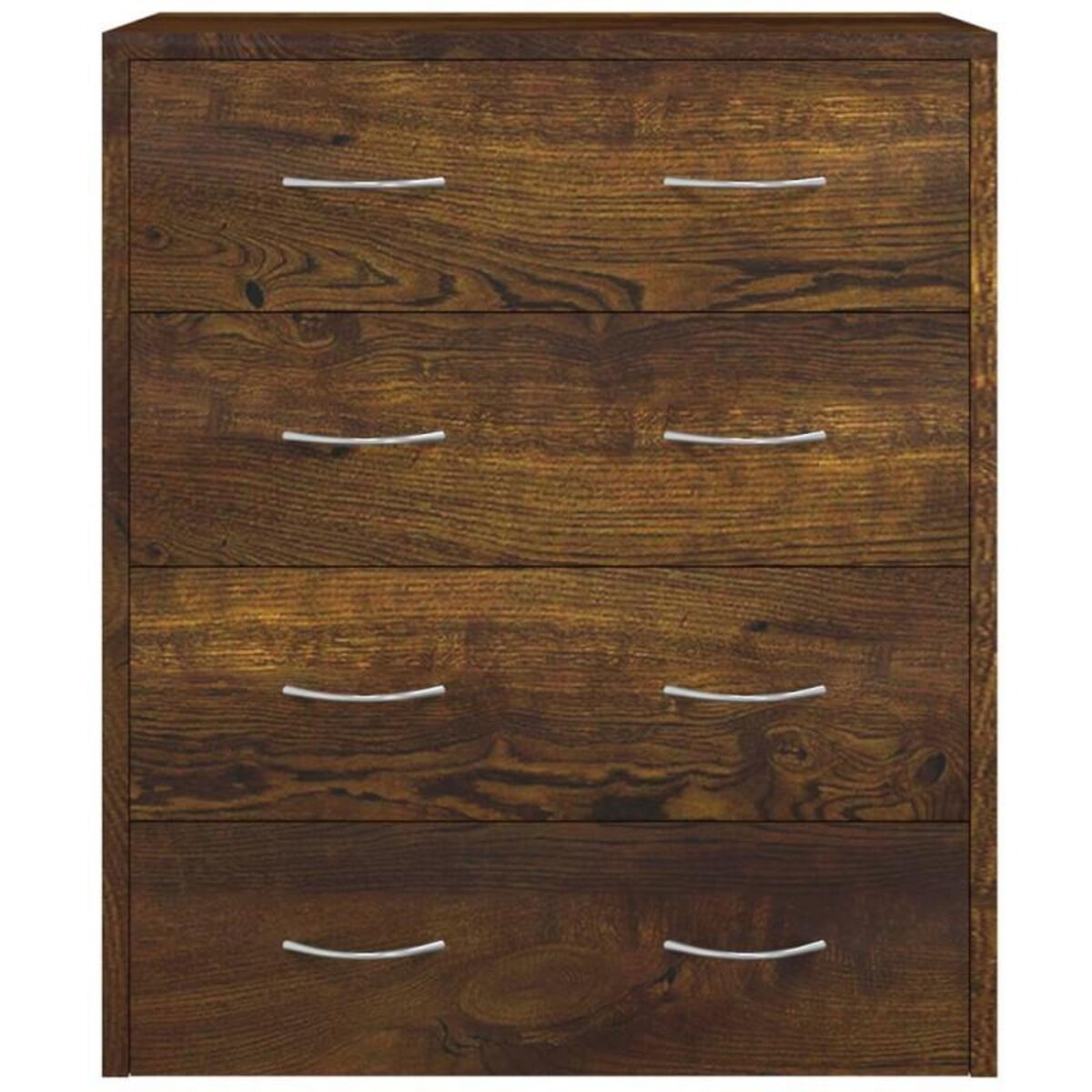 VIDAXL Buffet avec 4 tiroirs 60x30,5x71 cm Chêne fumé