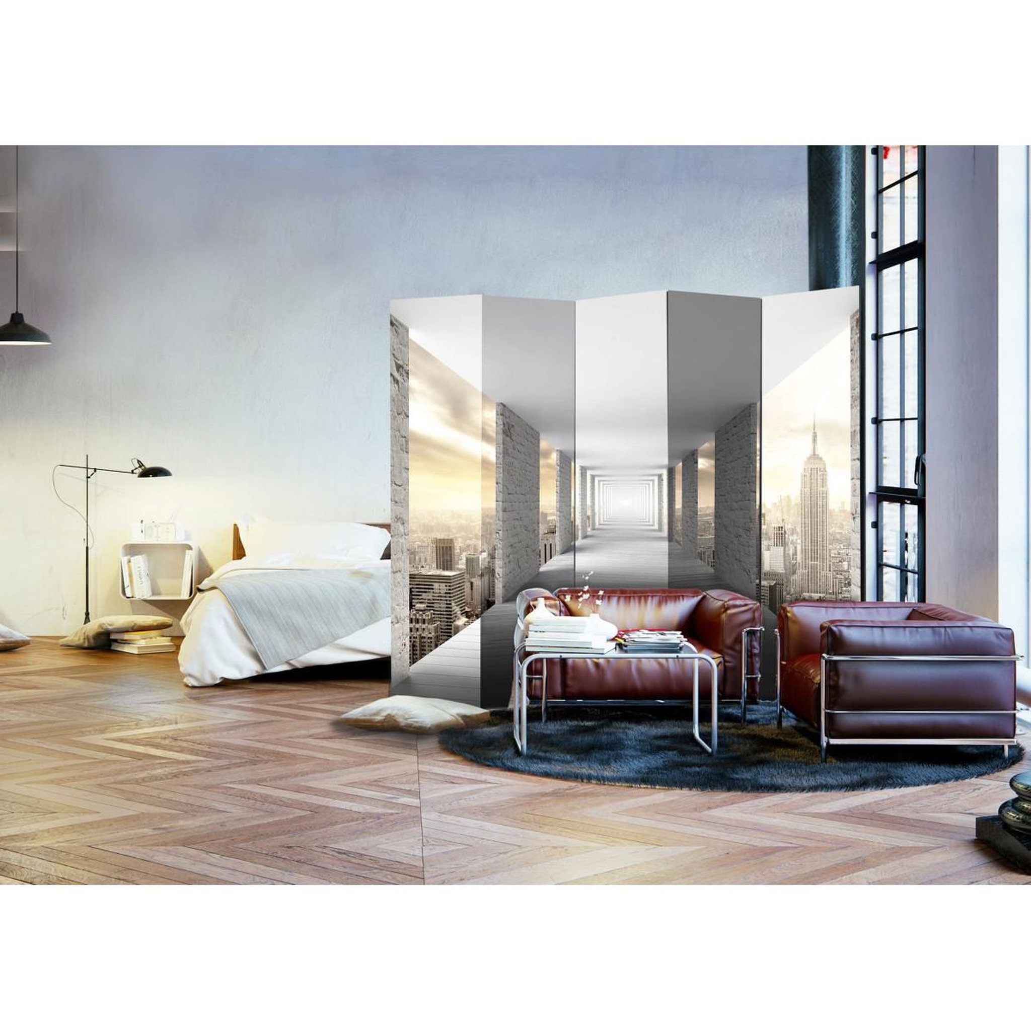 Voir la diapositive 2 : Paris Prix Paravent 5 volets  skyward corridor  172x225cm
