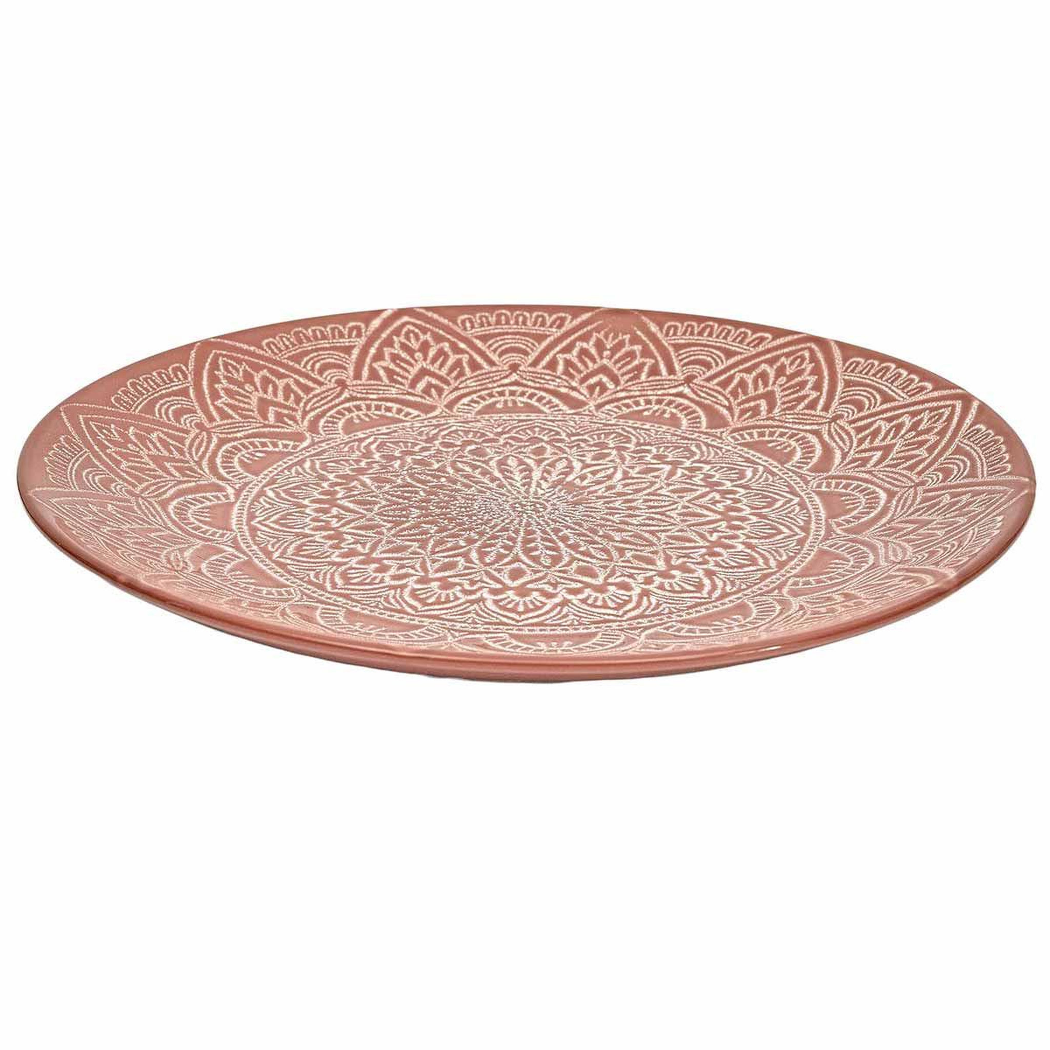 Voir la diapositive 2 : The Home Deco Factory Lot de 6 assiettes plates  sahara  27cm terracotta
