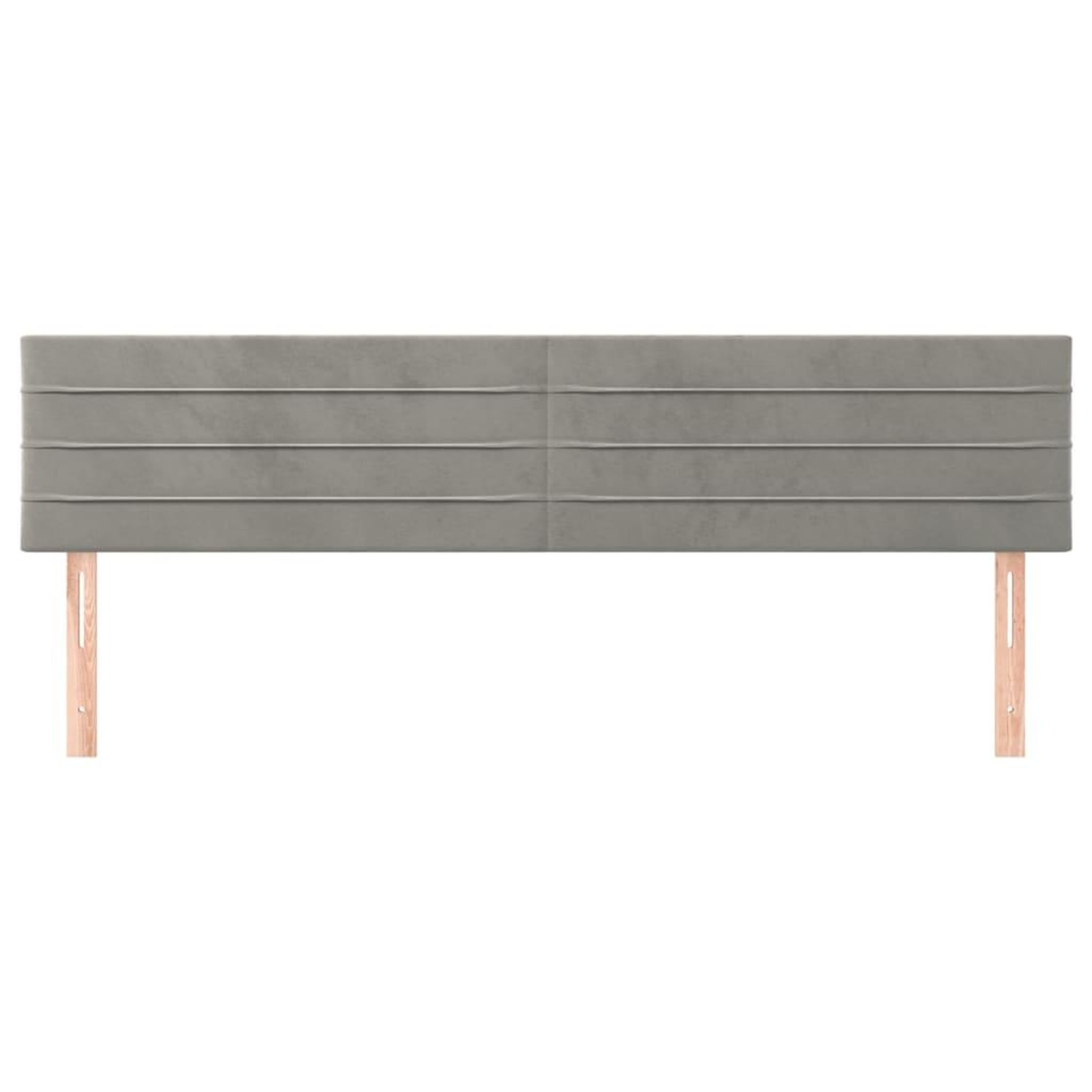 Voir la diapositive 3 : VIDAXL Tetes de lit 2 pcs Gris clair 80x5x78/88 cm Velours