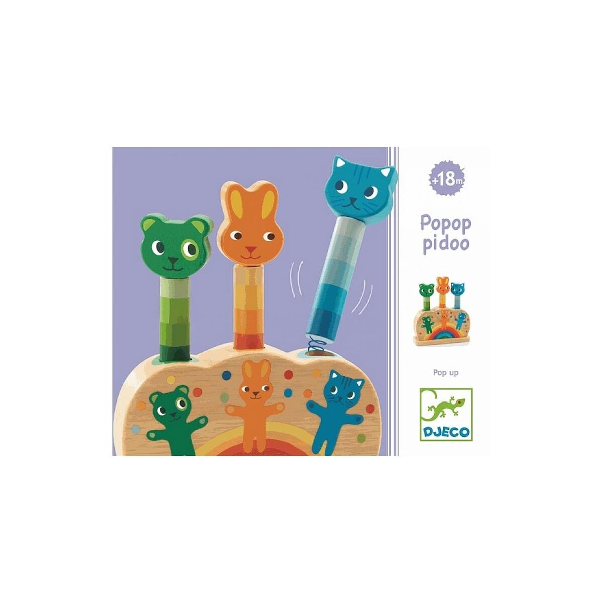 Djeco Jeu pop up Popop Pidoo en bois