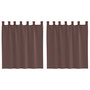 Voir la diapositive 2 : VIDAXL Rideaux en voile avec passe-tringles 2 pcs marron