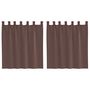 Voir la diapositive 2 : VIDAXL Rideaux en voile avec passe-tringles 2 pcs marron