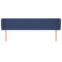 Voir la diapositive 3 : VIDAXL Tete de lit avec oreilles Bleu 203x23x78/88 cm Tissu