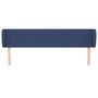 Voir la diapositive 3 : VIDAXL Tete de lit avec oreilles Bleu 203x23x78/88 cm Tissu