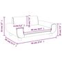 Voir la diapositive 6 : VIDAXL Canape pour enfants gris clair 70x45x33 cm velours