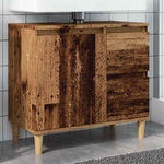 VIDAXL Armoire lavabo vieux bois 65x33x60 cm bois d'ingenierie