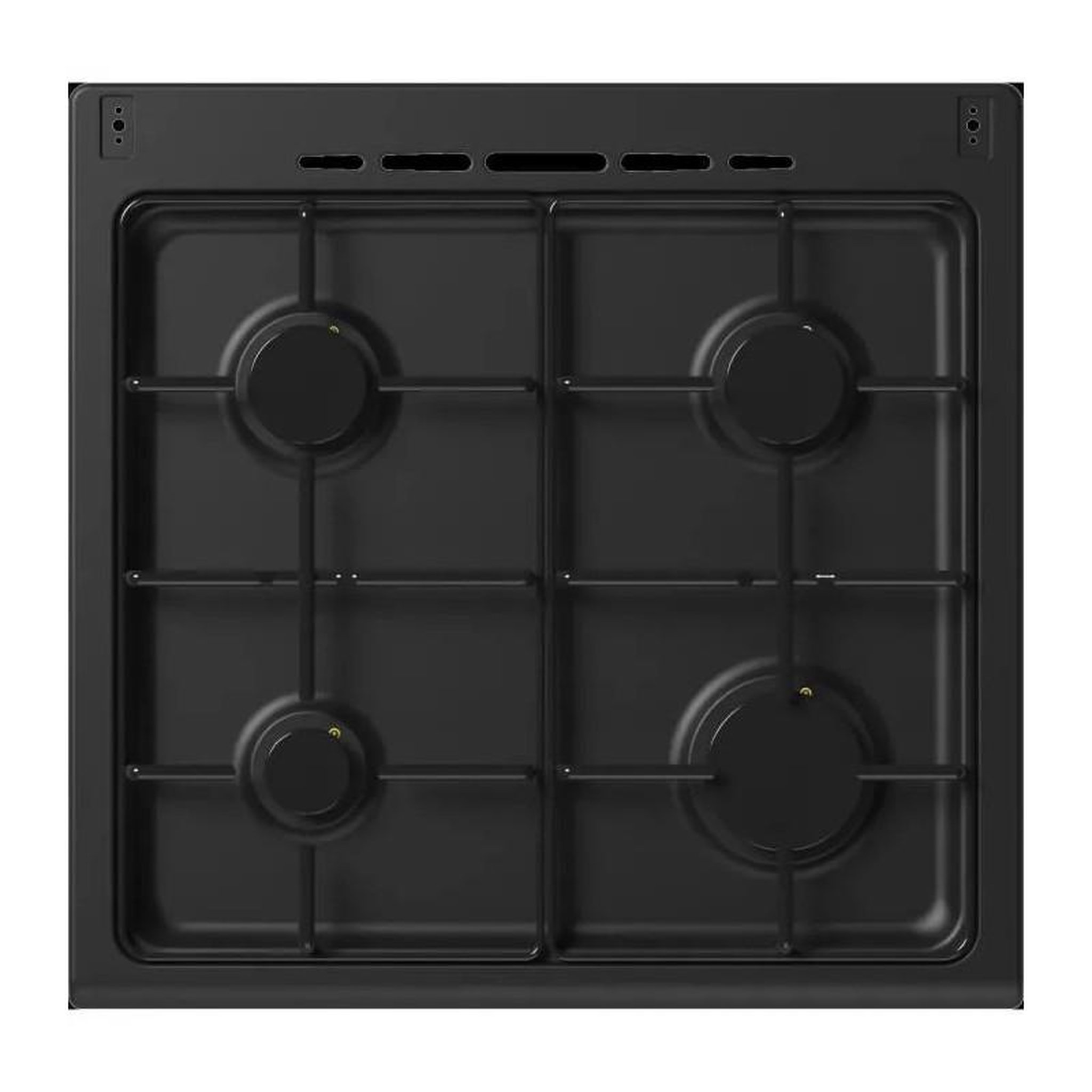 Voir la diapositive 3 : CONTINENTAL EDISON Cuisinière gaz – 4 feux – L59,8 × P61 × H83 cm – Noir – Continental Edison CECG60FCB1