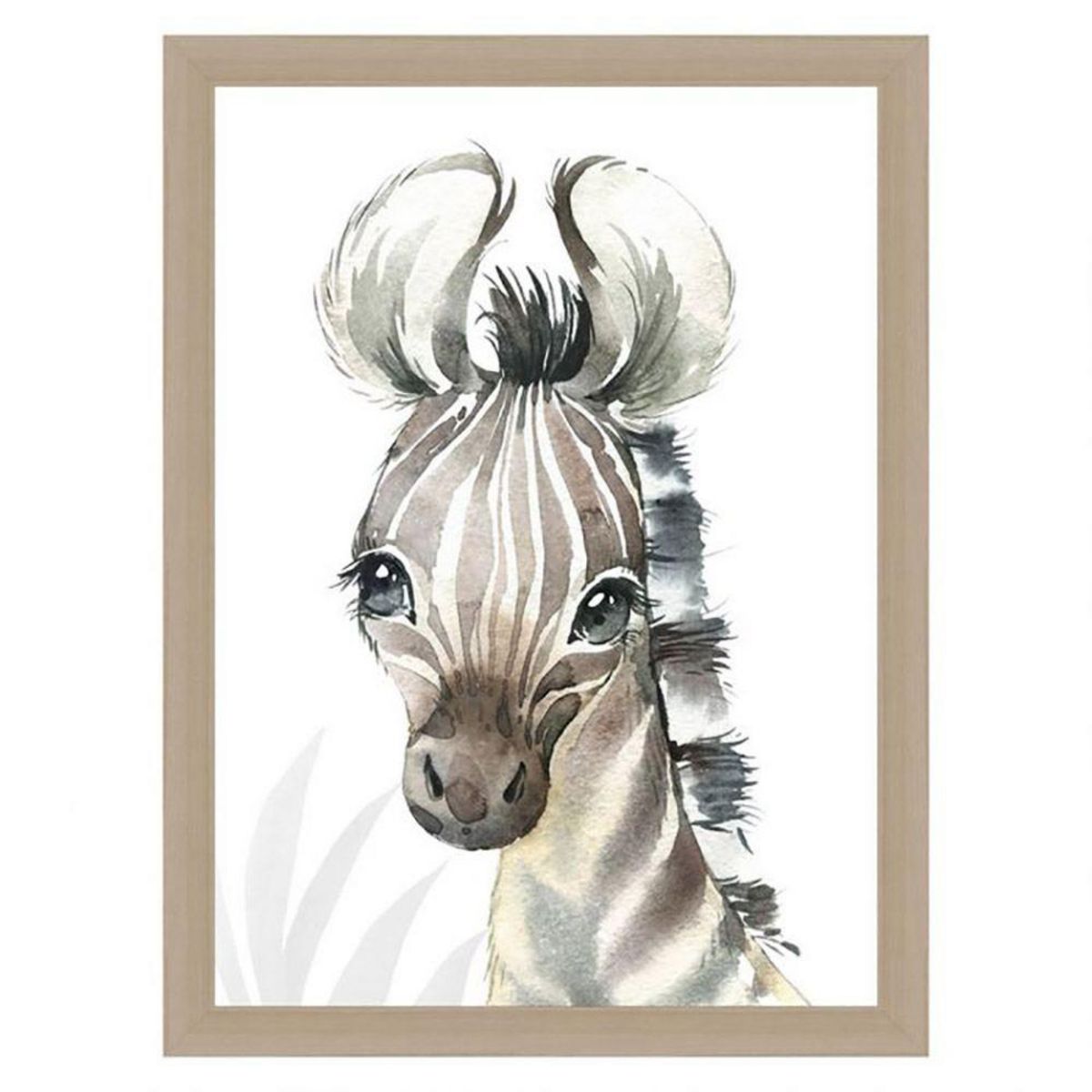 OSTARIA Lot de 4 tableaux toile Mini animals 30x40 cm