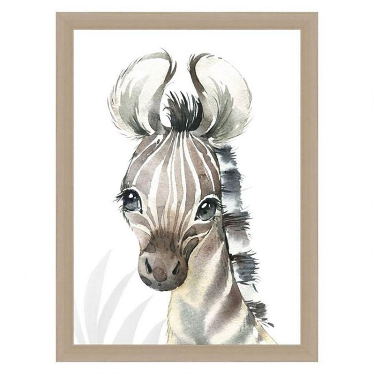 OSTARIA Lot de 4 tableaux toile Mini animals 30x40 cm