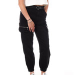 MONDAY PREMIUM Pantalon Cargo Ceinture Noir Femme Monday Premium LW-357. Coloris disponibles : Noir