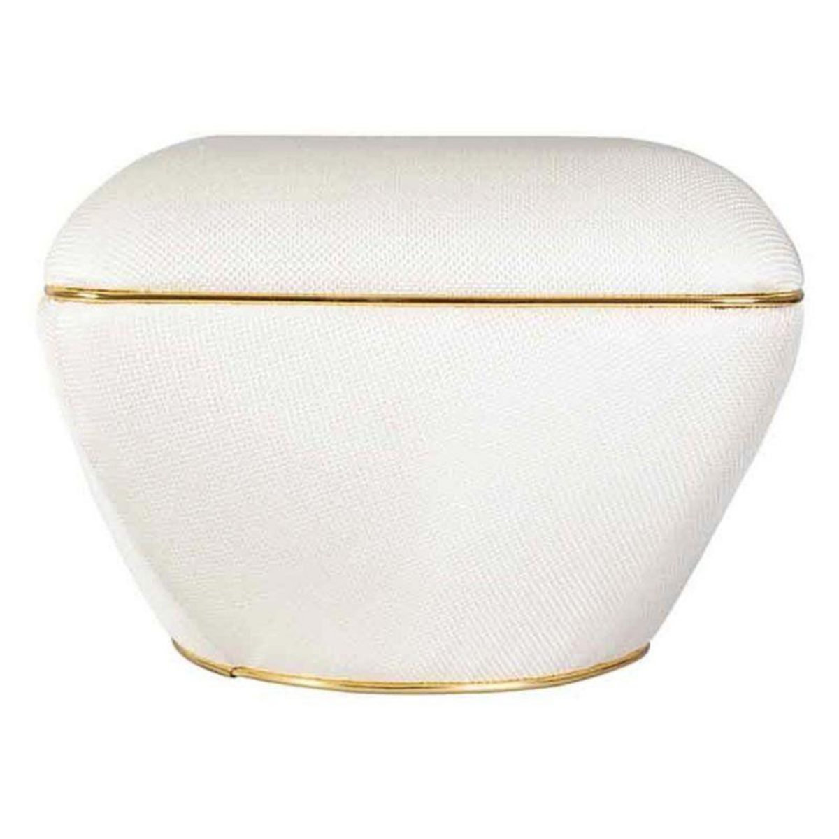 Paris Prix Tabouret Carré  Contessa  60cm Ivoire & Or