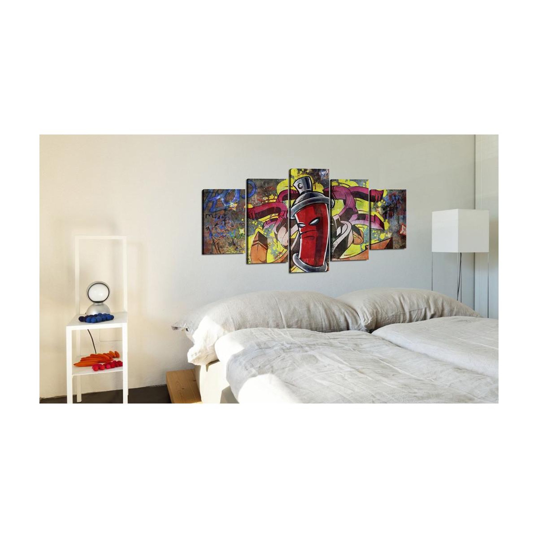 Voir la diapositive 2 : Paris Prix Tableau imprimé  angry spray can