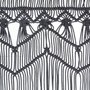 VIDAXL Rideau en macrame Anthracite 140x240 cm Coton